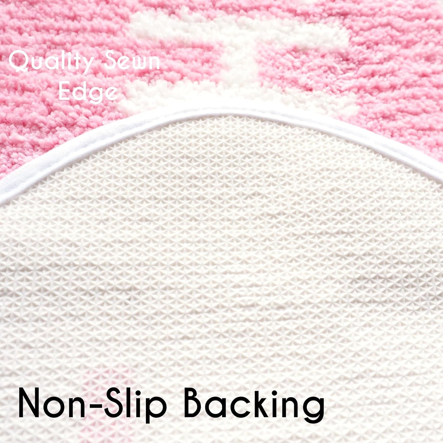 Evovee Pink Chill Pill Rug Funny Bath Mat Cute Bathroom Decor Shower Rugs Funky Bedroom Aesthetic Fun Round Preppy Cool Apartment College Washable Novelty Bathmat Peach Blush