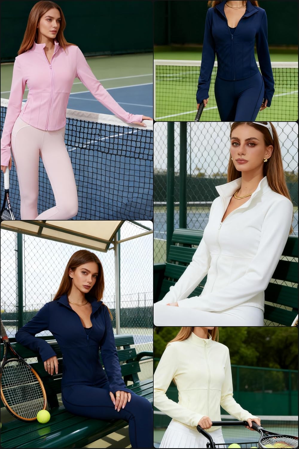 AFZ Workout Jackets for Women Lightweight Slim Fit Athletic Zip Up Jacket with Pockets for Running Yoga