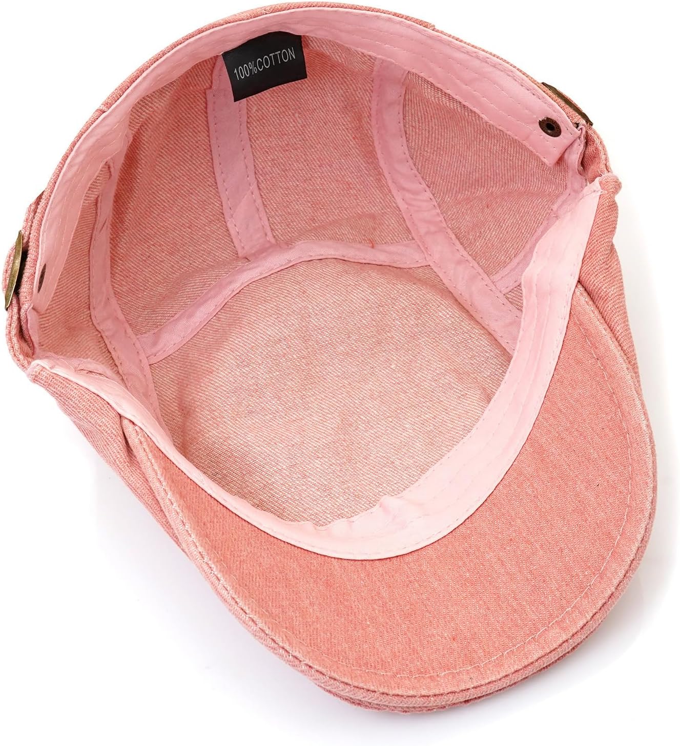 Newsboy Cap for Men Adjustable Flat Ivy Gatsby Cabbie Driving Hat Breathable Denim Cotton Golf Cap