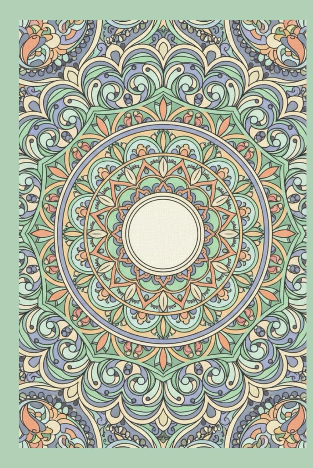 Aesthetic Mint and Peach Mandala Dot Grid Journal: 100 Page Dot Grid Notebook with Premium Cream Paper | 6x9 Matte Hardcover for Creative Mindfulness and Daily Planning