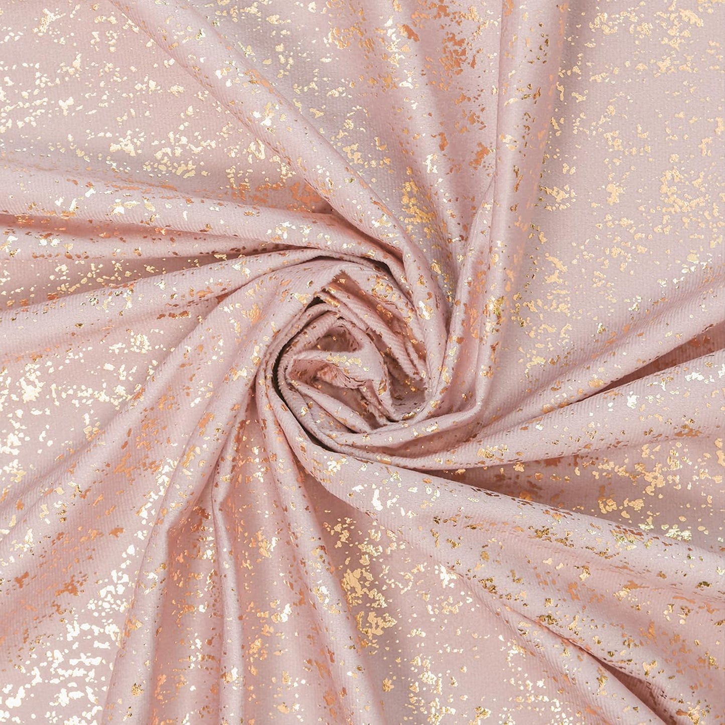 Horaldaily Pink Tablecloth 60x60 Inch Round, Solid Round Table Cloth with Golden Sequin, Thanksgiving Christmas Table Cover for Wedding, Party, Banquet, and Events