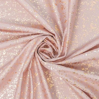 Horaldaily Pink Tablecloth 60x60 Inch Round, Solid Round Table Cloth with Golden Sequin, Thanksgiving Christmas Table Cover for Wedding, Party, Banquet, and Events