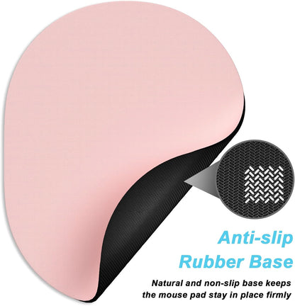 Rimilak Small Mouse Pad 6 x 8 Inch, Takes up Wrist and Mouse Space, Waterproof Compact Mini Mouse Mat for Laptop Computer Wireless Mouse Keyboard Home Office Travel,Pink
