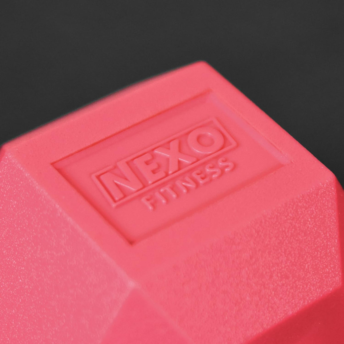 NEXO Pink Rubber Hex Dumbbells Commercial Grade Rubber Hex Dumb Bell Weight