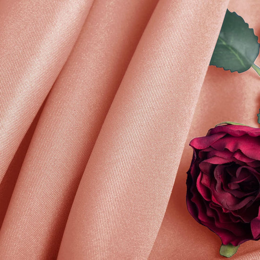 Ascoza 2pack 70 Inch Dusty Pink Round Tablecloth in Washable Polyester Fabric for Wedding/Banquet/Restaurant/Parties
