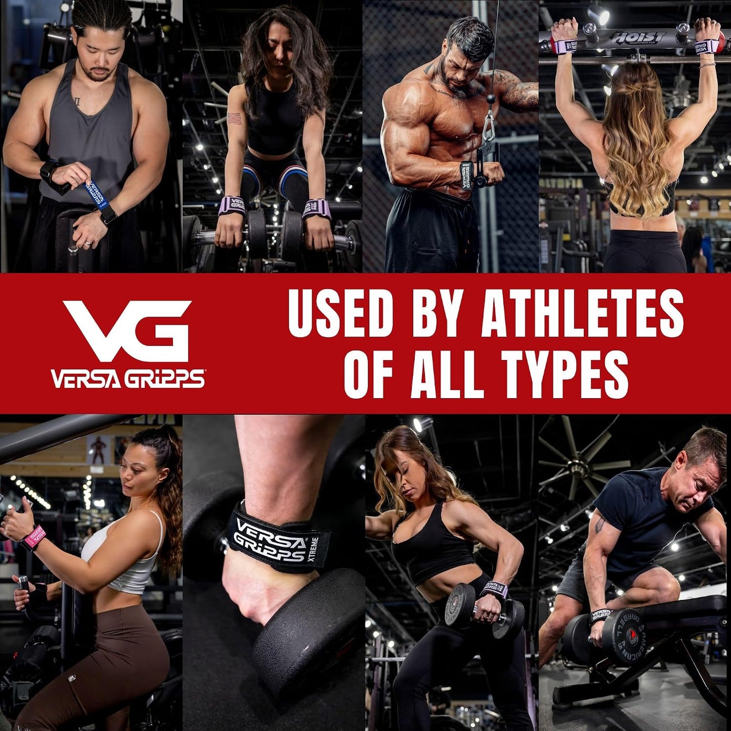 Versa Gripps Classic, Made in USA, Wrist Straps for Weightlifting Alternative, Best Training Accessory