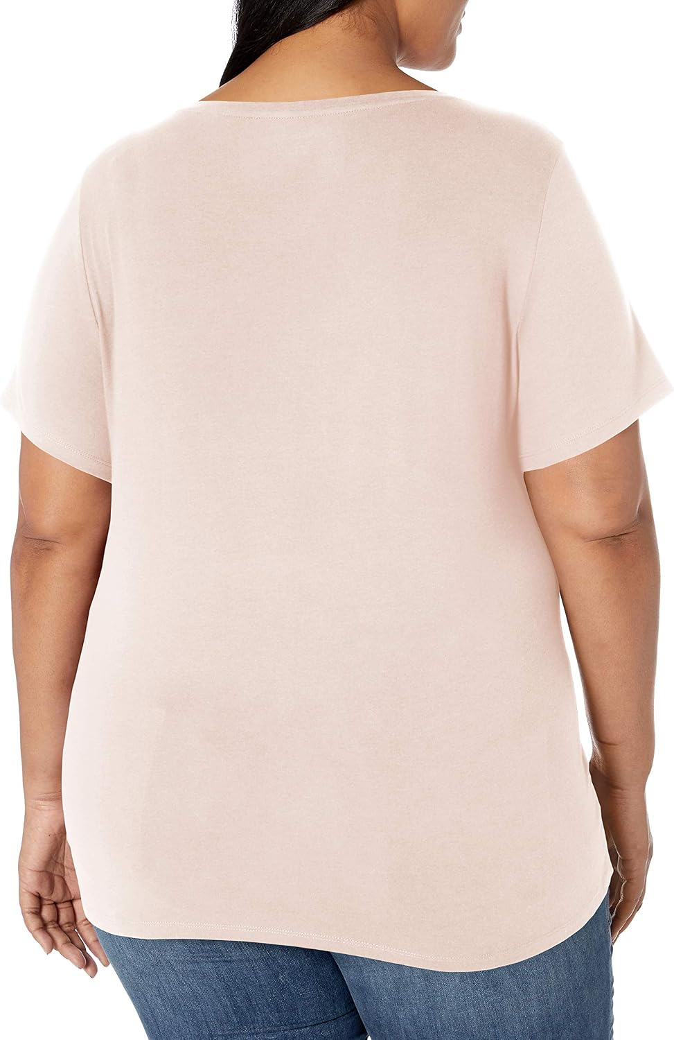 Amazon Essentials Women's Plus Size Short-Sleeve V-Neck T-Shirt