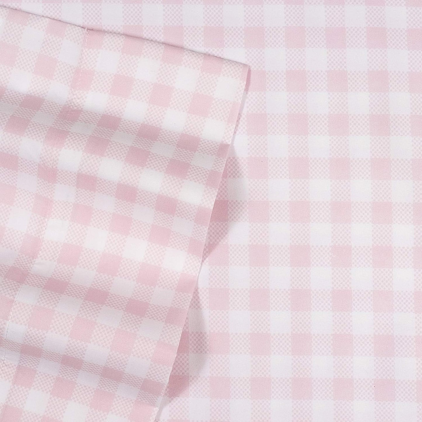 1500 Supreme Kids Bed Sheet Collection - Fun Colorful and Comfortable Boys and Girls Toddler Sheet Sets - Deep Pocket Wrinkle Free Soft and Cozy Bedding - Full, Pink Gingham