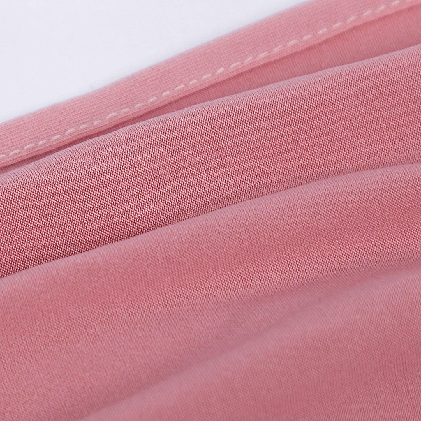 Peomeise 25pcs Dusty Pink Spandex Chair Sashes with Buckle Slider for Wedding, Party Decoration