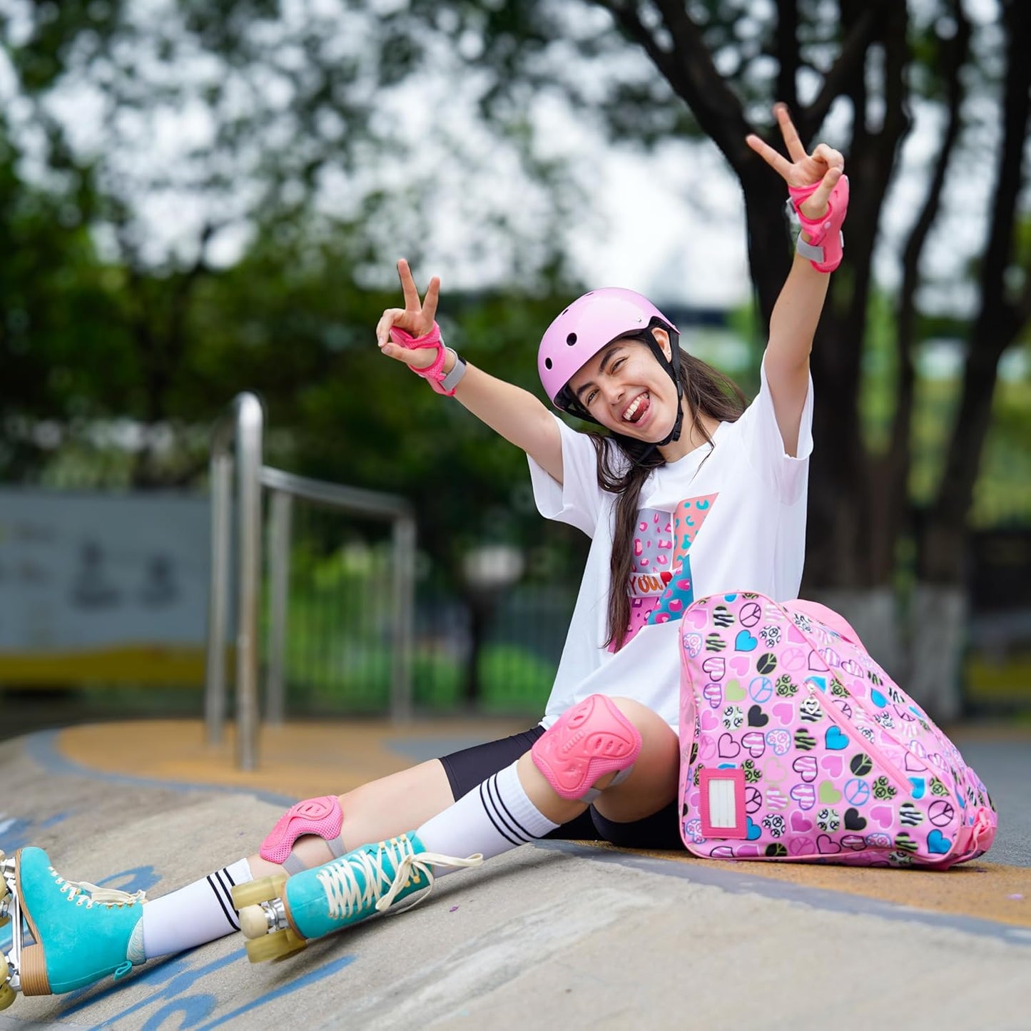Skate Bags for Roller Skates, Ice Skates, Quad Skates, Inline Skates, Rollerblades, Figure Skates, Skate Accessories for Kids and Adults