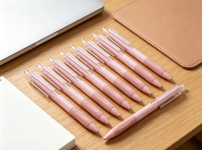YYaaloa 20pcs Cute Pens Black Gel Ink Pens Retractable 0.5mm Gel Pens Bullet Point Nice Gifts Fun Pens for Women Office Supplies (20, Pink)