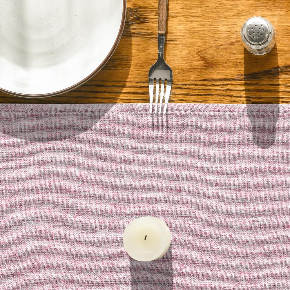 Artoid Mode Pink Table Runner, Seasonal Summer Washable Kitchen Dining Table Decoration for Home Party Decor 13x72 Inch