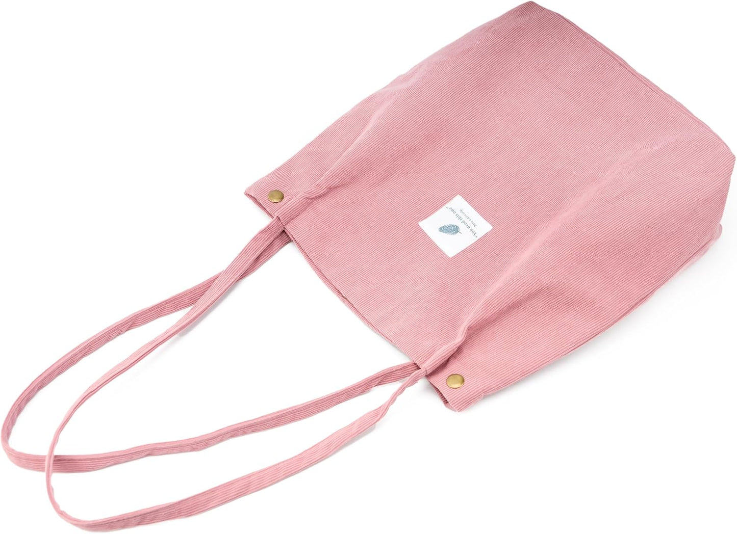 TOPASION Cute Corduroy Tote Bag Canvas Shoulder Handbags for Women Travel Shopping