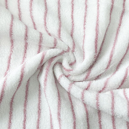 USTIDE Pink Striped Hand Towels 100% Cotton Soft Clean Hand Towel for Bathroom Kitchen Sports Cute Pink White Stripes Hand Towel 2 Pack, 14 x 30 Inch