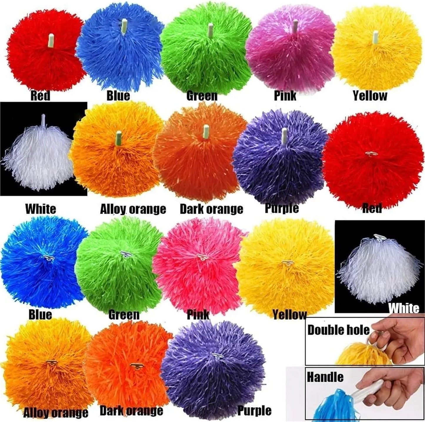 Cheerleader Pompom Cheerleader Pompom 1pair Competition Flower Dance Party Decorator Club Sport Supplies Cheering Ball