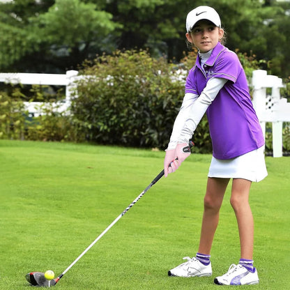 PGM Kids Golf Gloves Left/Right Hand Premium Breathable Youth Golf Gloves for Junior Toddler Boys and Girls