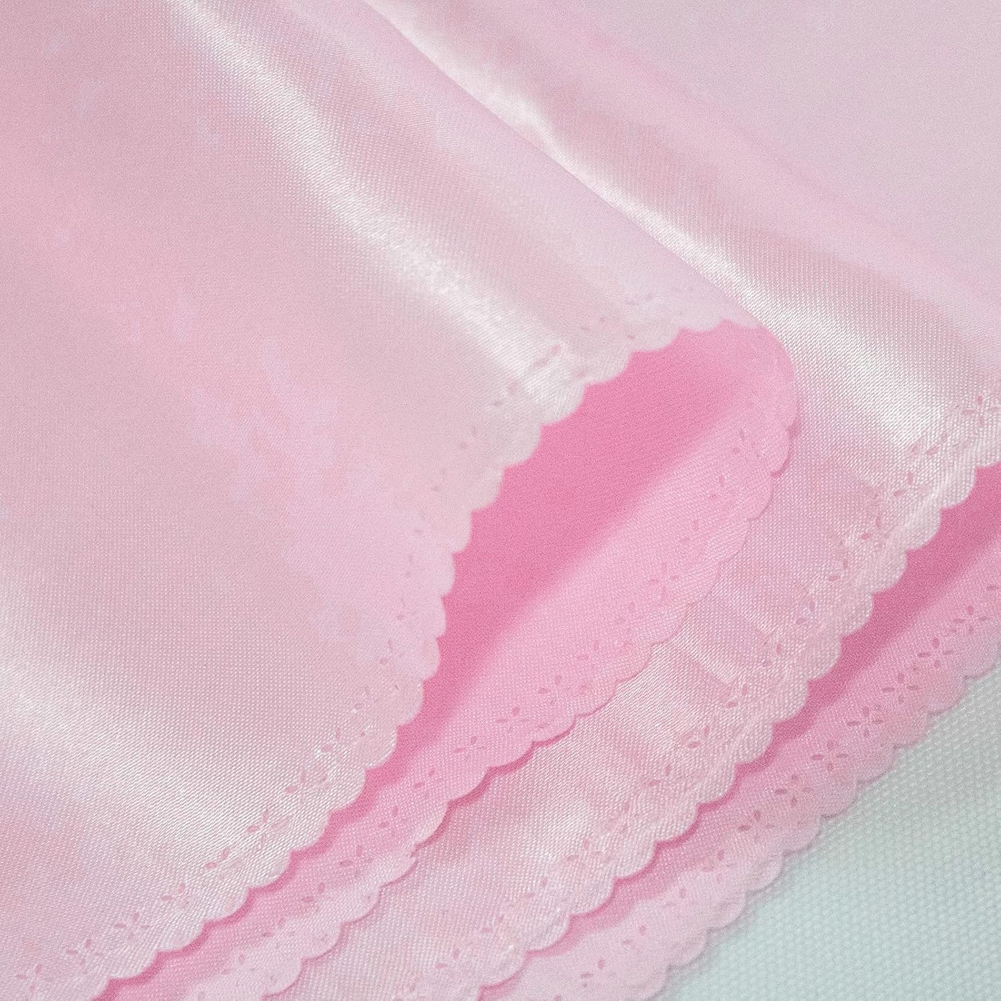 12 Pack Pink Table Runners, Satin Table Runner 12x108 Inches Long, Silk and Smooth Fabric Table Runner for Wedding, Parties, Banquets, Events Decoration