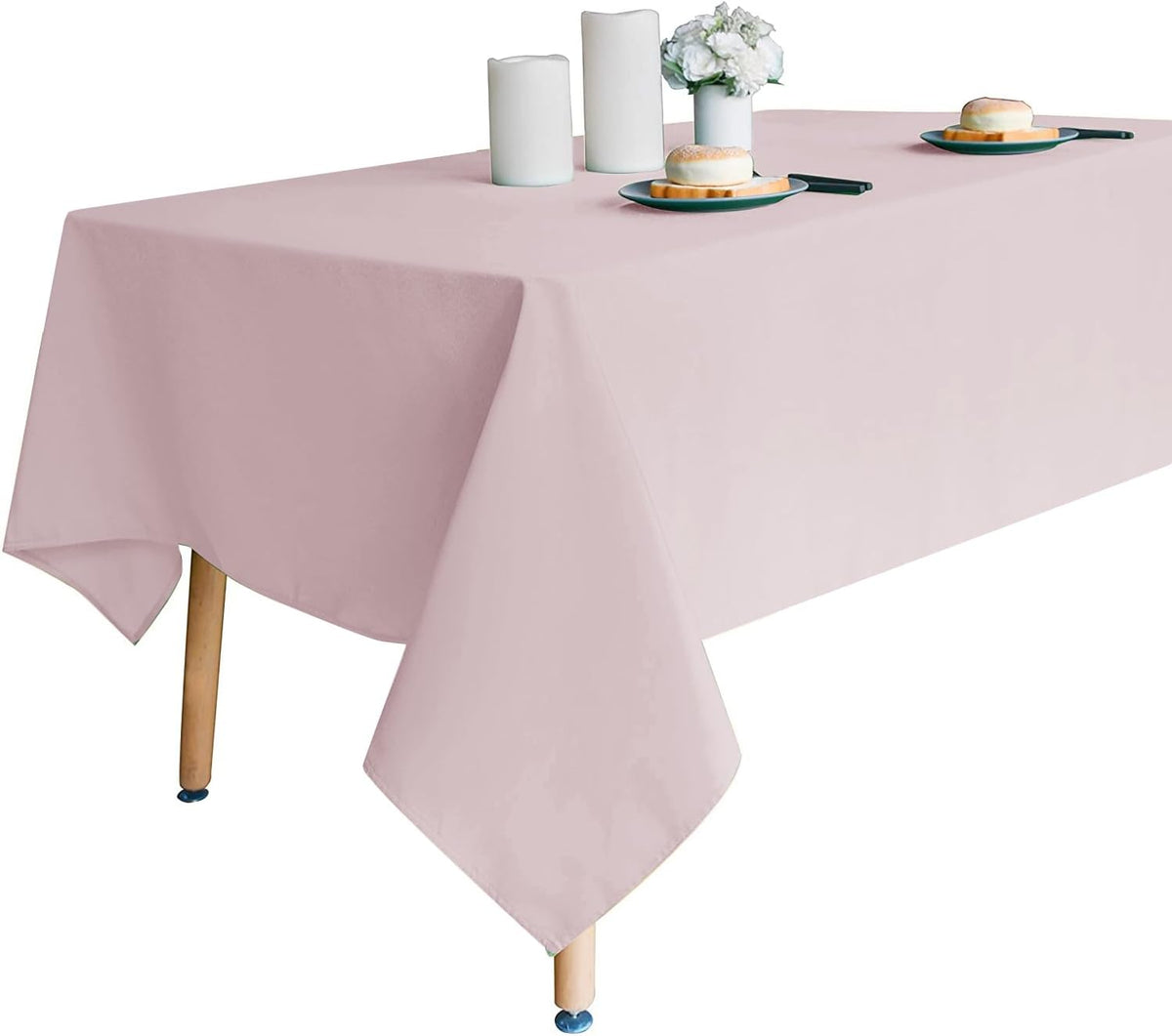 Dusty Pink Rectangle Table Cloth, 60x102 Inch
