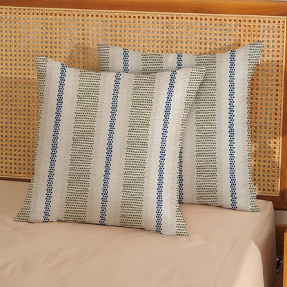 Pink Sage Green Pillow Covers 18x18 Inch 2 Pcs Boho Preppy Polka Dots Striped Decor Throw Pillows Modern Geometric Outdoor Farmhouse Decoration Pillowcase Linen Cushion Cover for Couch Sofa