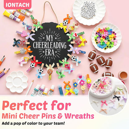 50 PCS Mini Satin Ribbon Bows for Crafts, 1.57" Tiny Bows for Cheer Pins Gift Wrapping Christmas Ornament Hair Clips Scrapbook Wedding Baby Shower Party Treats(Light Pink)