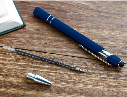 Personalized Custom Pens with Stylus Tip 10 20 50 100 200 500 Pcs Optional, Ballpoint Pen for Writing (peach)