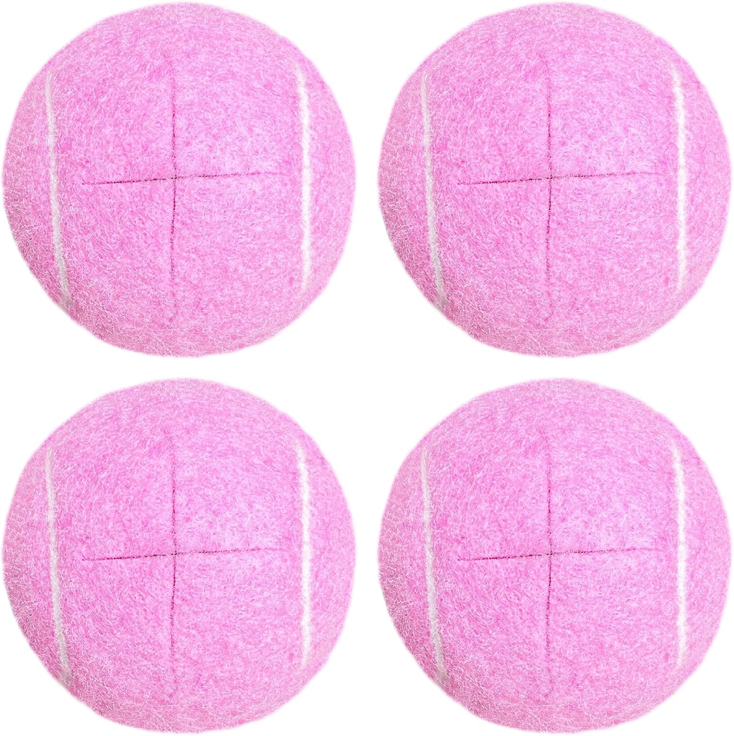 4 Pack Precut Tennis Balls for Walkers, Heavy Duty Glide Balls for Walkers & Furniture Legs - Universal Floor Protectors, Long Lasting & Easy Installation