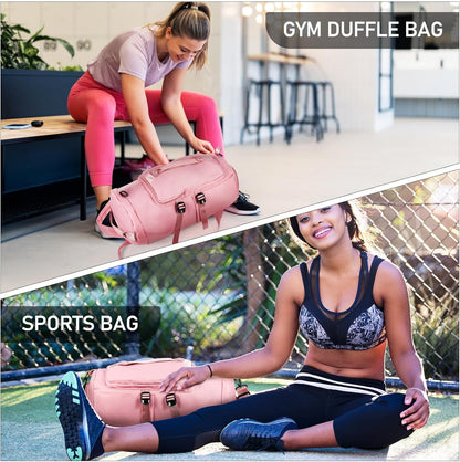 Toddmomy Sports Backpack for Women Gym Bag Workout Backpack Travel Hiking Daypack Multipurpose Pink Lightweight Sturdy Outdoor Recreation