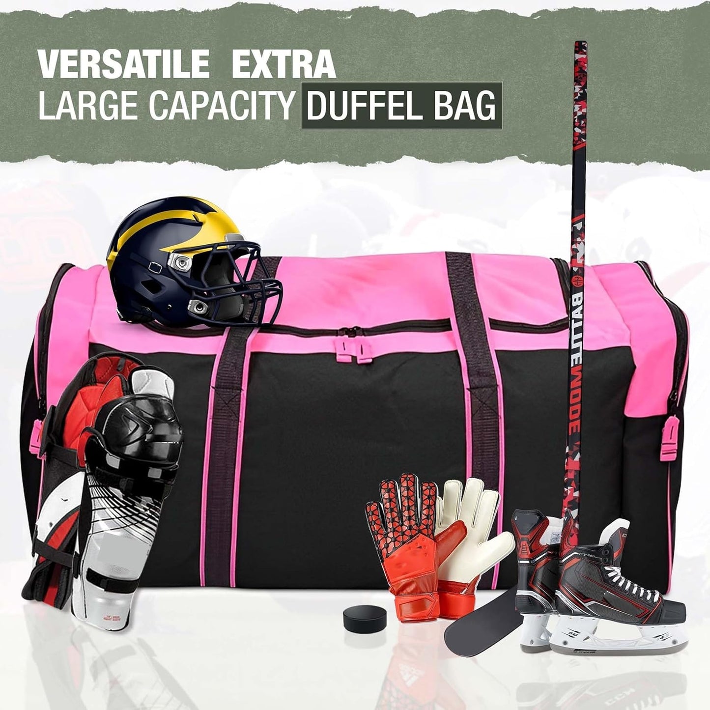 Jetstream Heavy Duty Multi Pocket Durable Sports Gym Equipment Travel Duffel Bag