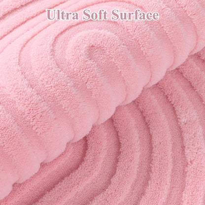 Pauwer Pink Area Rug for Girls Bedroom 3x5 Soft Fluffy Non Slip Machine Washable Rugs Arch Modern Indoor Mat Fuzzy Floor Carpet for Kids Nursery Living Room Dorm Playroom Dining Baby Home Decor