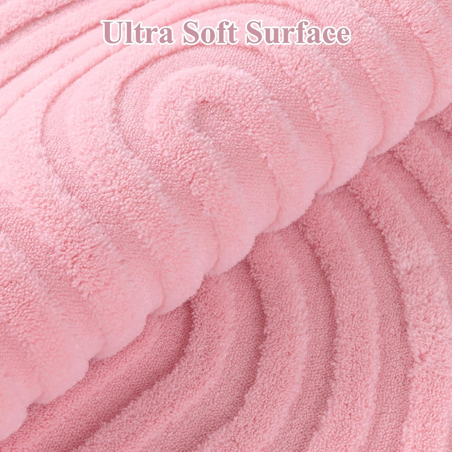 Pauwer Pink Area Rug for Girls Bedroom 4ft Soft Fluffy Non Slip Machine Washable Rugs Modern Indoor Mat Fuzzy Floor Round Carpet for Kids Nursery Living Room Dorm Playroom Dining Baby Home Decor