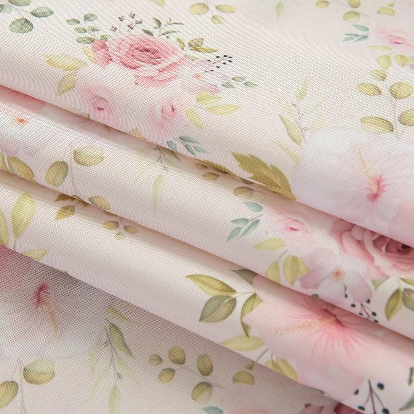 Joyfol Day Flower Tablecloth, Pink Floral Table Cloth for Rectangle Tables,Waterproof Resistant Rose Table Cover for Valentines,Parties,Wedding Use Spring/Summer (54 X 78 Inch)