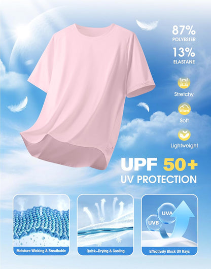 Soothfeel Mens Workout Shirts Quick Dry Athletic Running T-Shirts Short Sleeve Cooling Moisture Wicking Gym Active Tee Tops