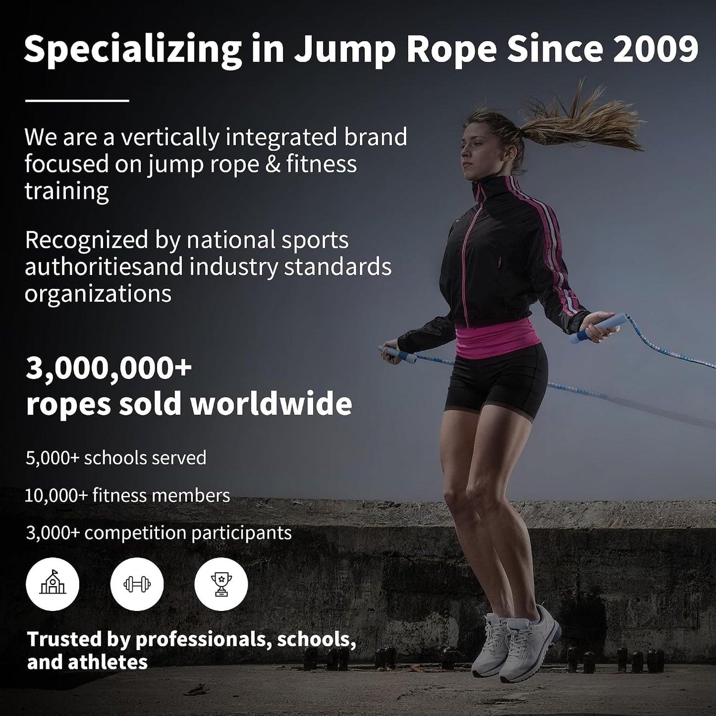 YUEDONG Beaded Jump Rope for Fitness, Adjustable Jump Rope with 19.5cm Extra-Long Anti-Slip Handles, Lightweight TPU Beaded Rope for Adults, Cardio, Exercise, Freestyle and Endurance Training