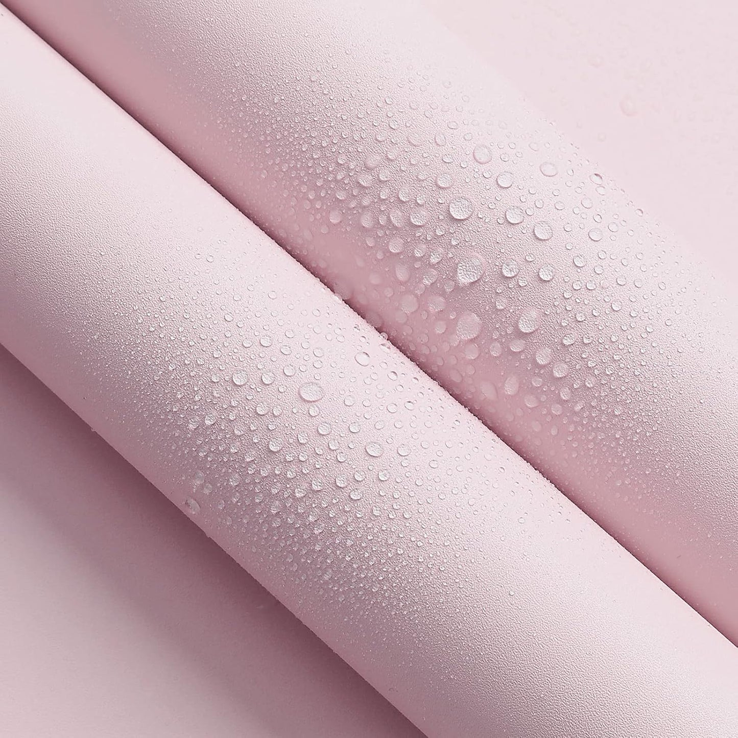 HeloHo Solid Light Pink Wallpaper Matte Textured Peel and Stick Wallpaper 118"X15.7" Modern Self Adhesive Removable Wall Paper Waterproof Contact Paper for Living Room Bedroom Decor