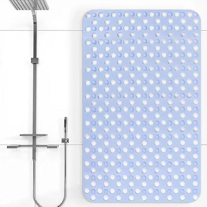 Non-Slip Shower Mat Outside Shower, Anti-Skid Bathroom Floor Mat with Strong Suction Cups for Bathroom, Home, and Sink, Waterproof Floor Protector, Easy to Clean,Pink,37x72cm/15x28in