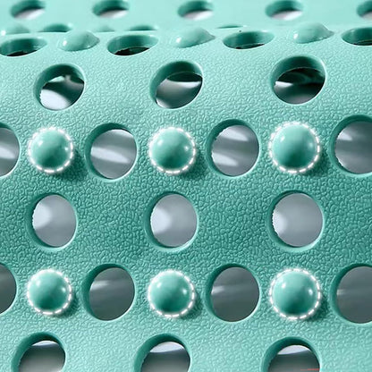Non-Slip Shower Mat Outside Shower, Anti-Skid Bathroom Floor Mat with Strong Suction Cups for Bathroom, Home, and Sink, Waterproof Floor Protector, Easy to Clean,Pink,37x72cm/15x28in