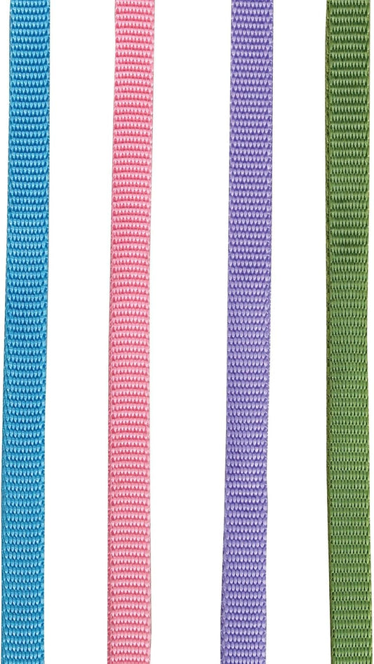 Top Performance Fashion Grooming Loops - Versatile Nylon Loops to Secure Dogs on Tabletops While Grooming - 18", 4-Pack,Blue/ Green/ Pink/ Purple