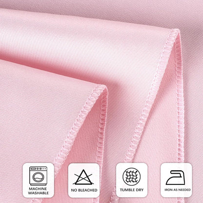 8 Packs Pink Tablecloth 60x102 Inch Rectangular Table Cloth for 6 Foot Rectangle Tables, Wrinkle Resistant Polyester Tablecloth Washable Table Covers for Wedding Party Buffet Dining