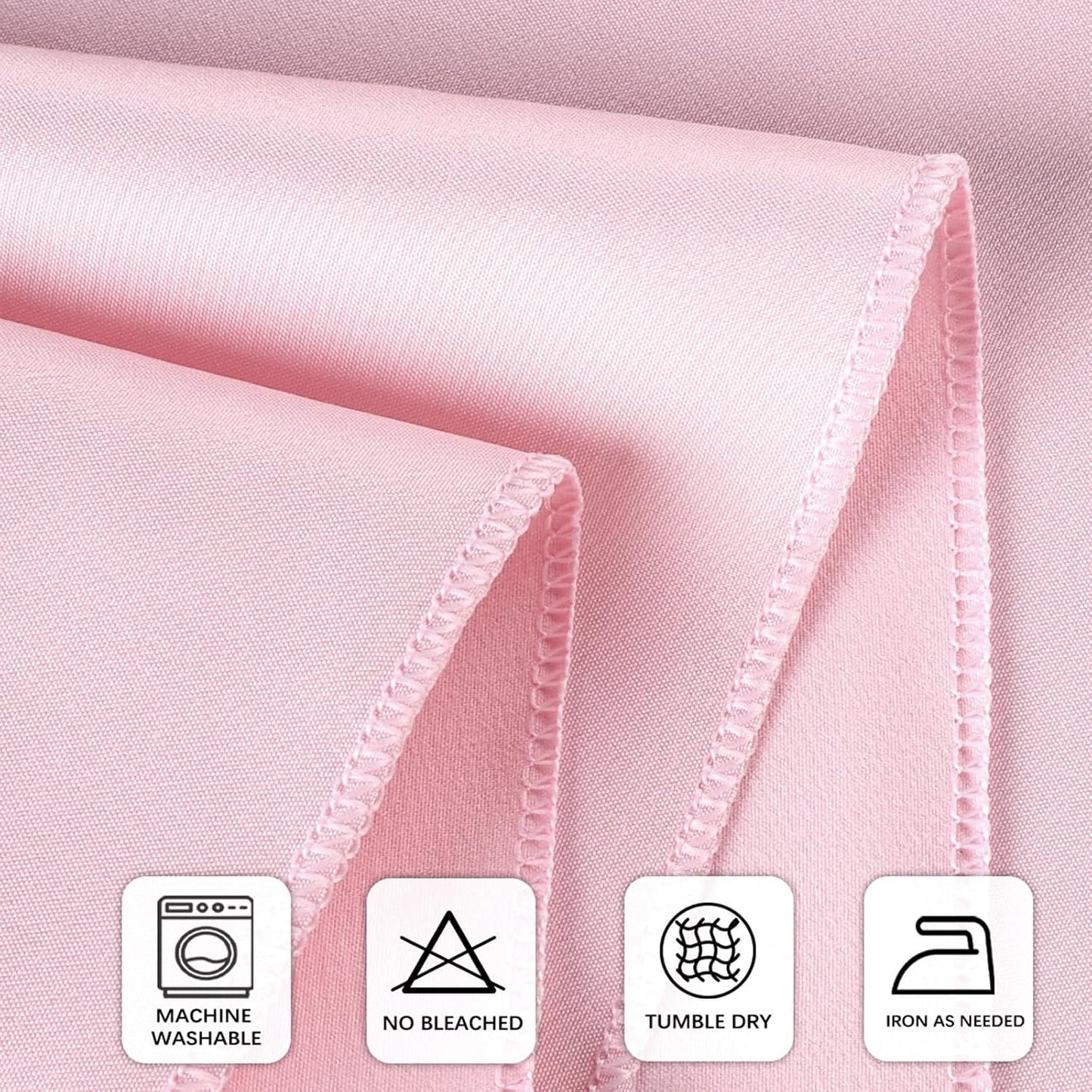 8 Packs 120 Inch Pink Round Tablecloth for Circle Tables, Washable Polyester Tablecloths, Wrinkle Resistant Table Cloth for Wedding Party Banquet Dining