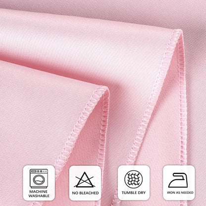 8 Packs 120 Inch Pink Round Tablecloth for Circle Tables, Washable Polyester Tablecloths, Wrinkle Resistant Table Cloth for Wedding Party Banquet Dining
