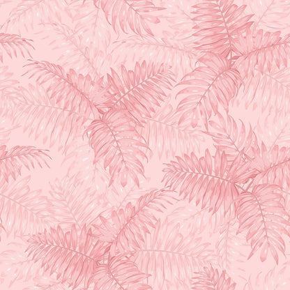VEELIKE Pink Tropical Wallpaper Peel and Stick Palm Leaves Wallpaper for Bathroom Bedroom 17.7''x118'' Prepasted Removable Botanical Wallpaper Pink Contact Paper for Cabinets Drawers Shelves Walls