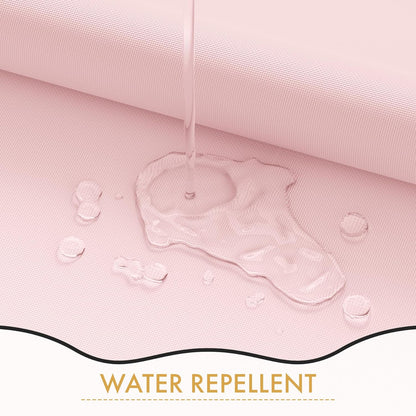 Bathway Pink Scalloped Shower Curtain with 12 Metal Hooks, Cute Heavy Duty Washable Curtains for Bathroom Hotel Bathtub, Water Repellent, 72 x 72 Inches