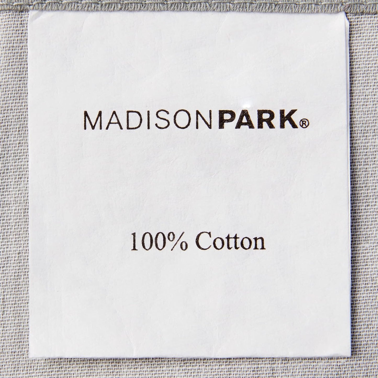 Madison Park Lola 100% Cotton Shower Curtain, Casual Large Floral Design, Modern Bathroom Decor, Machine Washable, Fabric Privacy Screen 72x72", Grey/Peach