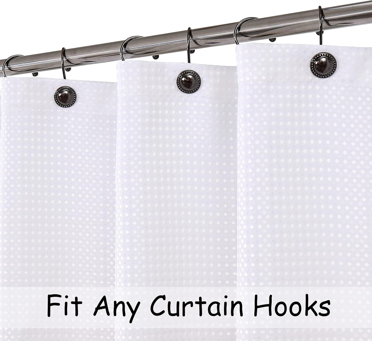 Central Park Pink Ombre Waffle Weave Shower Curtain Water Resistant Decorative White to Blush Pink Gradient Print Bathroom Spa Hotel Fabric Shower Curtain Liner with 12 Grommets, 70"x72"