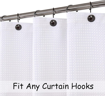 Central Park Pink Ombre Waffle Weave Shower Curtain Water Resistant Decorative White to Blush Pink Gradient Print Bathroom Spa Hotel Fabric Shower Curtain Liner with 12 Grommets, 70"x72"