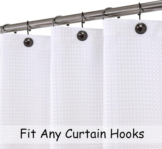 Central Park Pink Ombre Waffle Weave Shower Curtain Water Resistant Decorative White to Blush Pink Gradient Print Bathroom Spa Hotel Fabric Shower Curtain Liner with 12 Grommets, 70"x72"
