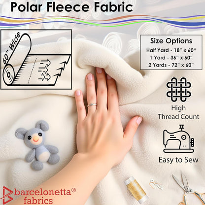 Barcelonetta | Fleece Fabric | Blanket Fabric | 36"X60" | Polar Fleece | Soft, Plush, Anti-Pill | Poncho, Pillow Cover, PJ Pants, Cushion, Liners, Eye Mask (Pink, 1 Yard)