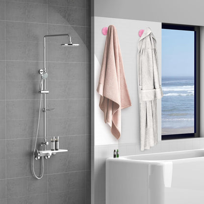 Screw Fixation Towel Hooks, Stainless Hanging Holder, Pink 2PCS | sleek touch, home décor, widely scenario usage, Heavy Duty, Strong load, Tool-need install