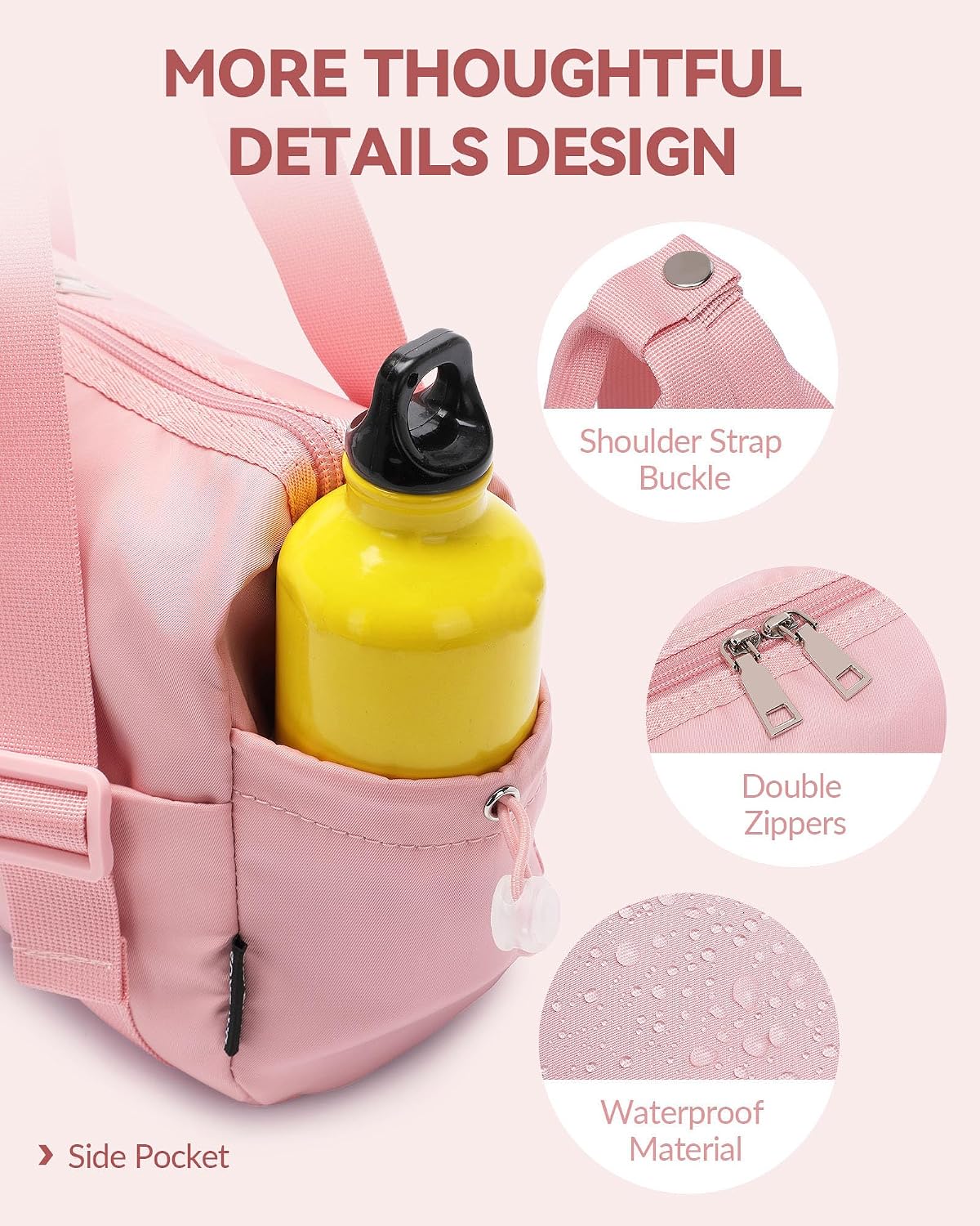 Small Gym Bag for Women Mini Duffle Bag with Wet Compartment, Lightweight Waterproof Cute Tote for Girls Workout Sport Travel