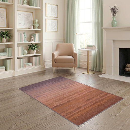 4'x6' Washable Abstract Ombre Area Rug, Sunset Flatwoven Floor Mat Non-Slip Chair-Friendly Carpet for Home Office, Gaming Room, Under Desk | Ref:2159613